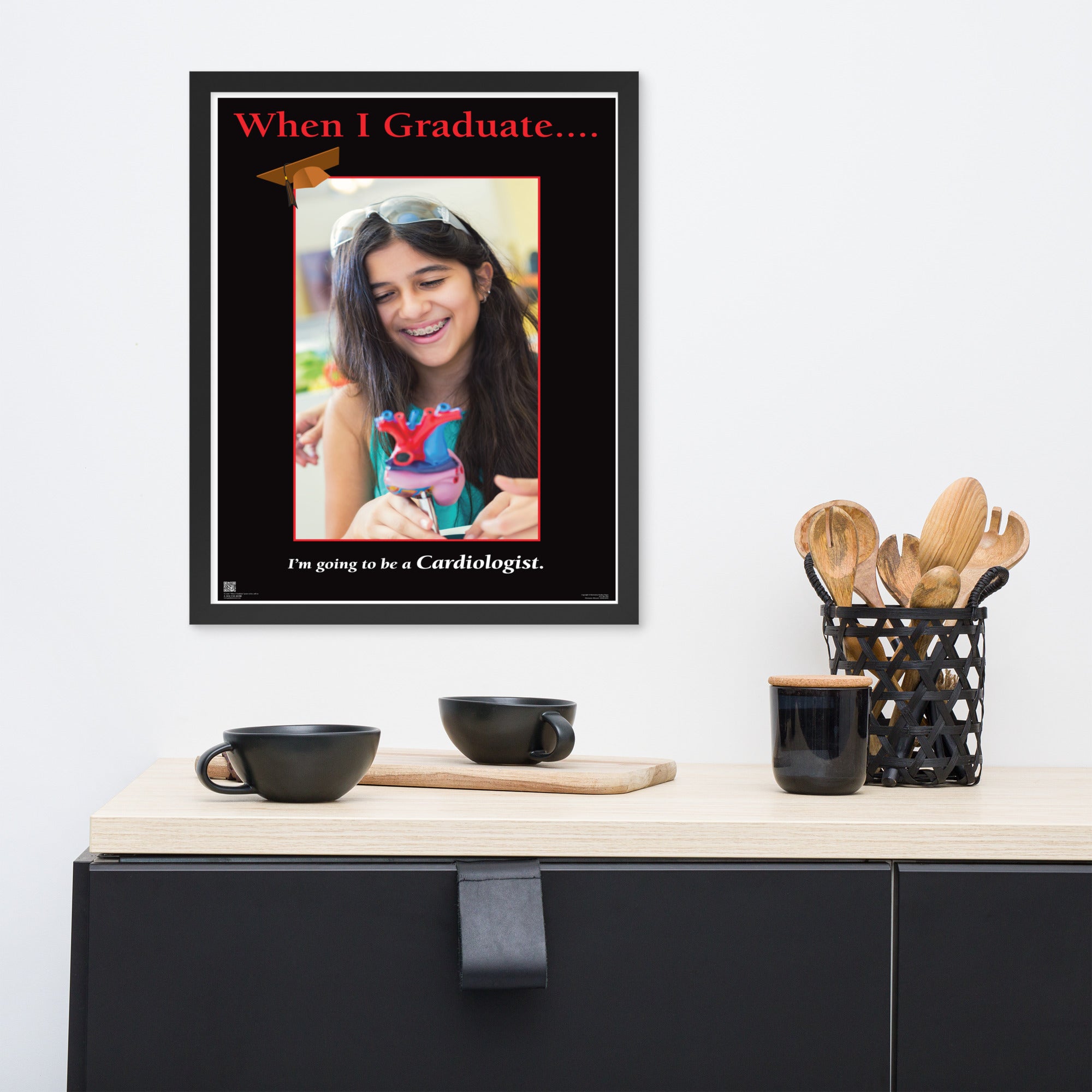 When I Graduate.......I'm going to be a Cardiologist-Framed Print
