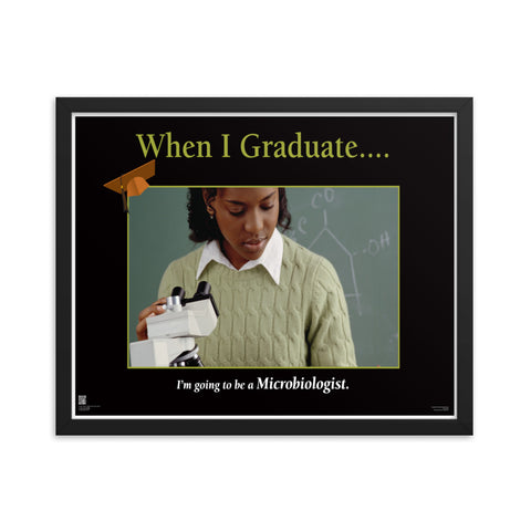 When I Graduate.......I'm going to be a Microbiologist-Framed Print