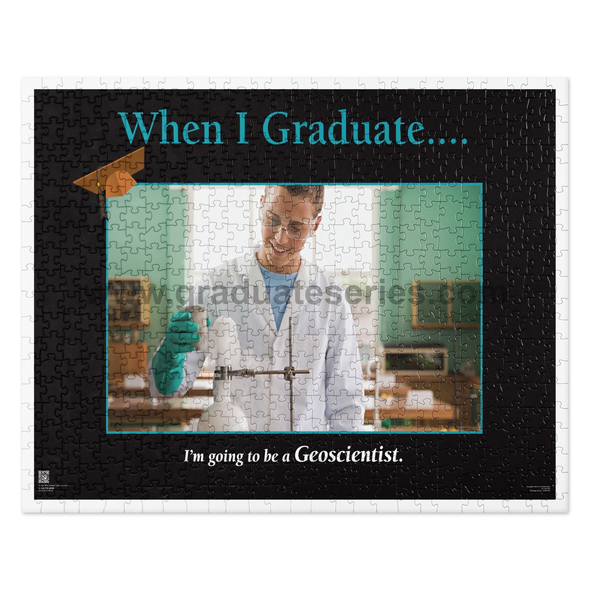 When I Graduate.......I'm going to be an Geoscientist- 520 pc Jigsaw puzzle