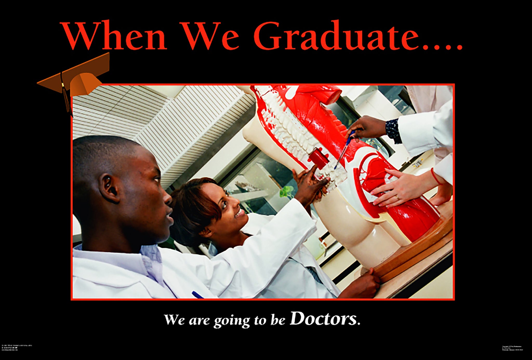 When We Graduate.......We are going to be Doctors.-(24" x 36" Unframed Print)