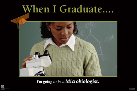 When I Graduate.......I'm going to be a Microbiologist- (24" x 36" Unframed Print)