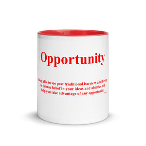 Opportunity Coffee Mug with Color Inside
