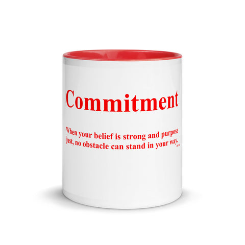 Commitment Coffee Mug with Color Inside